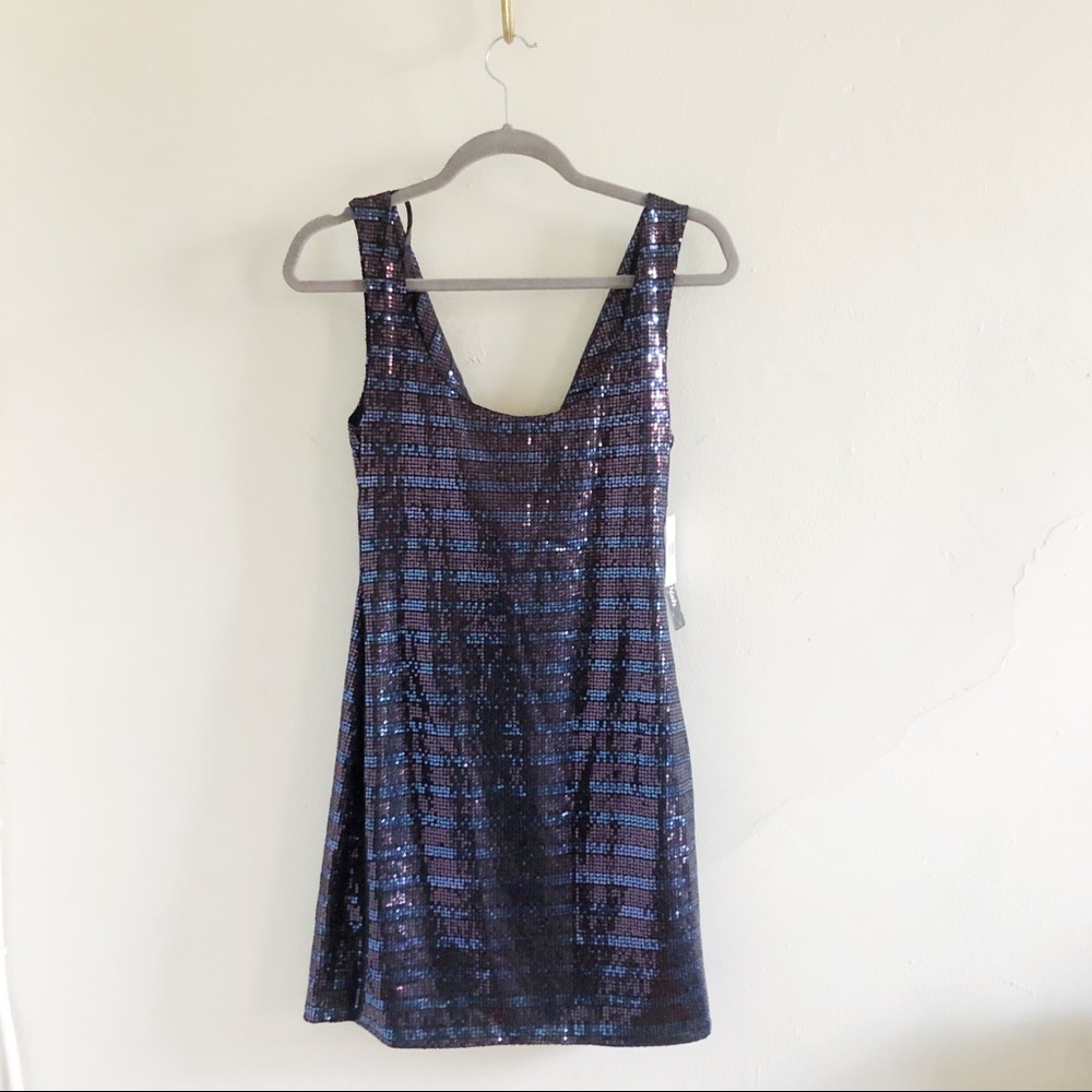 Striped Sequin Dress